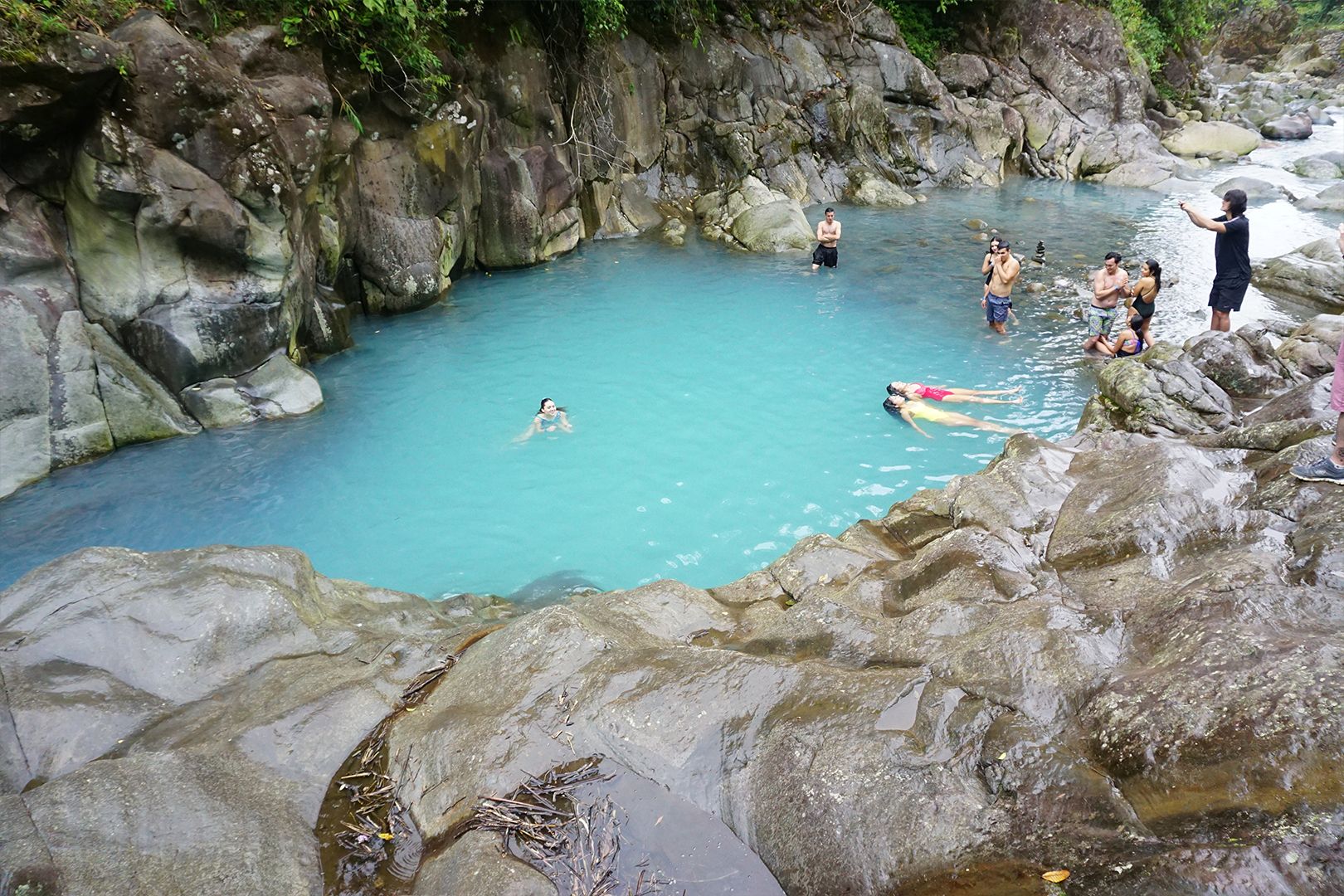 Rio Agrio Waterfall and Poza Celeste